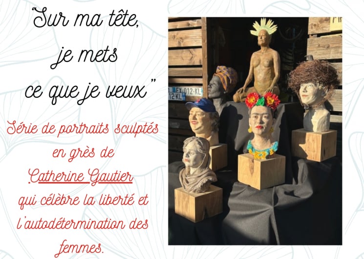 Exposition sculptures – Sur ma tête, je mets ce que je veux