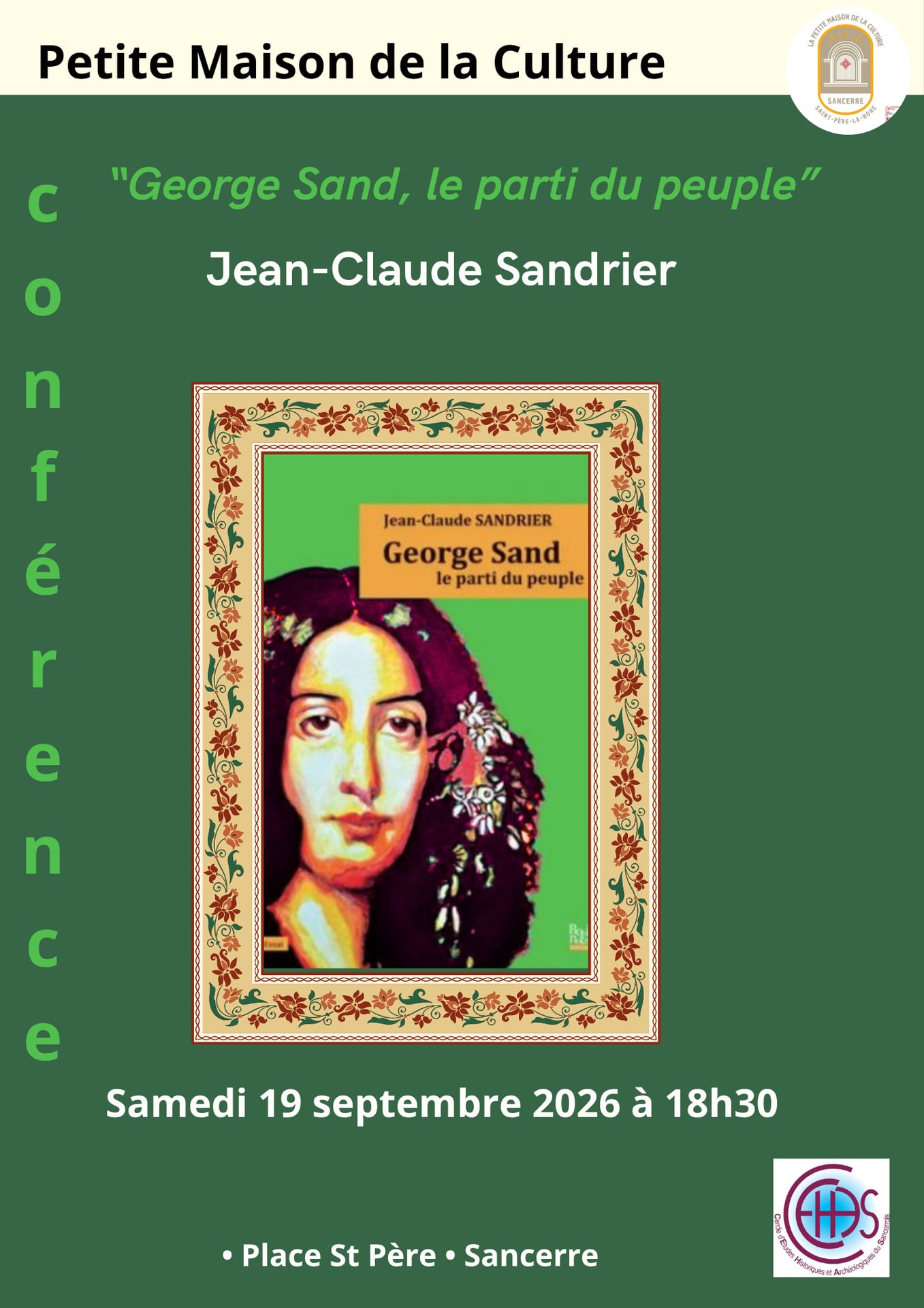 [Conference] "George Sand, le parti du peuple" par Jean-Claude Sandrier