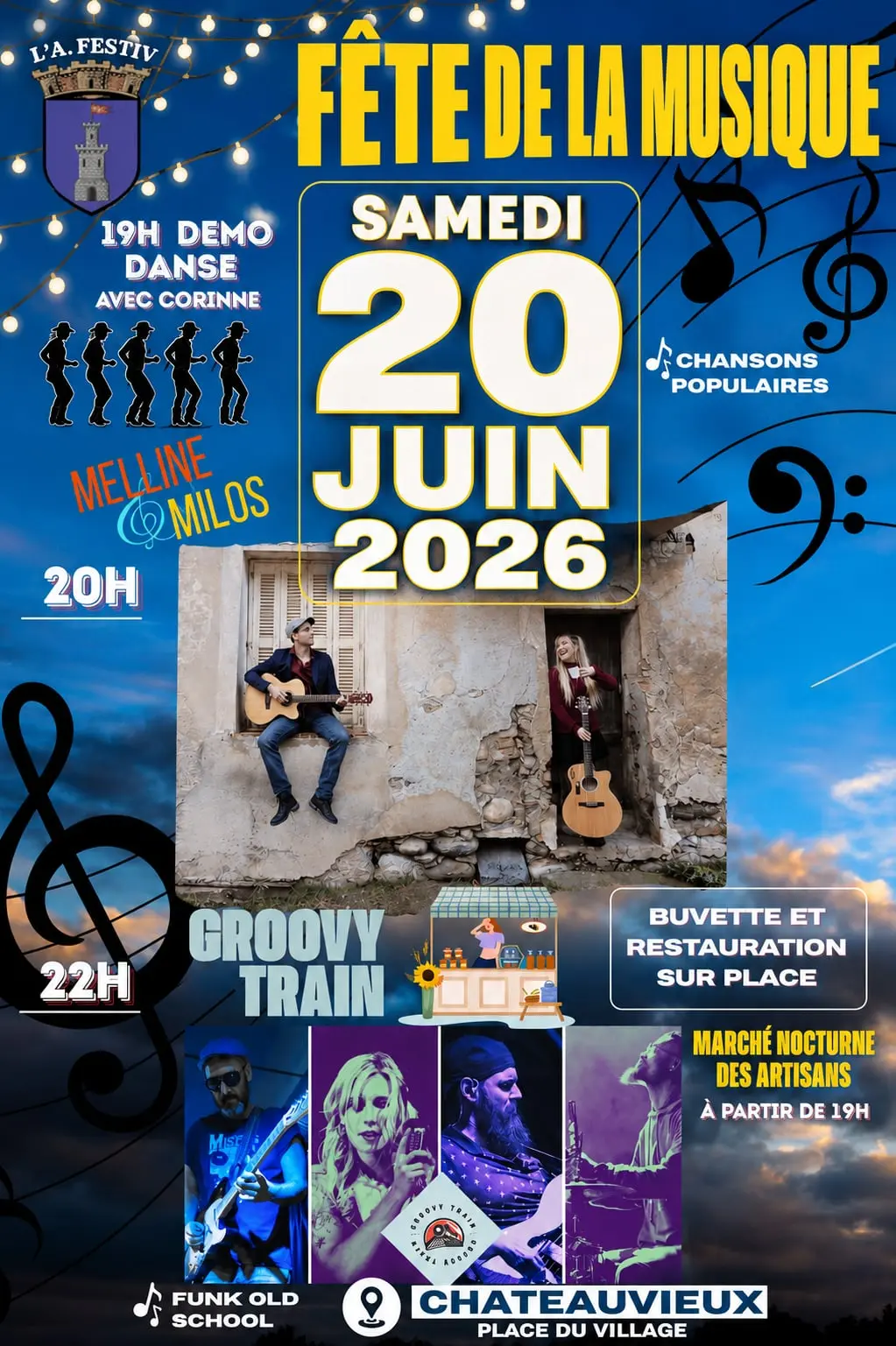 Fête de la musique et marché nocture des artisans