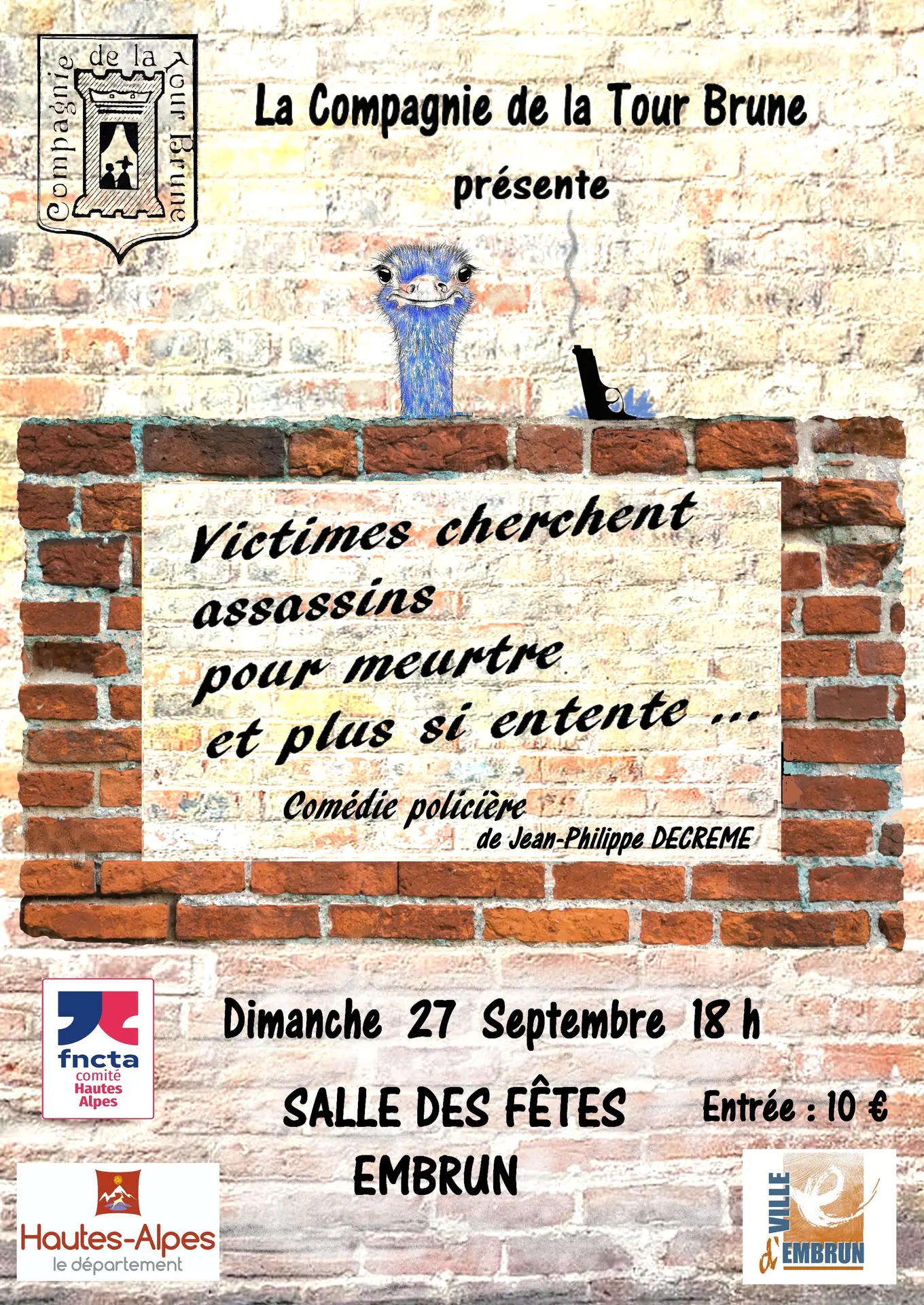 Théâtre "Victimes cherchent assassins pour meurtre et plus si entente..."