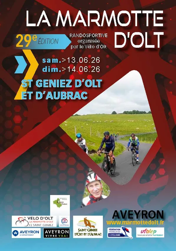 Randonnée cyclo « la Marmotte d’Olt » – 29ème édition
