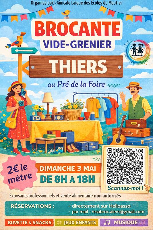 Brocante - vide-grenier des écoles du moutier