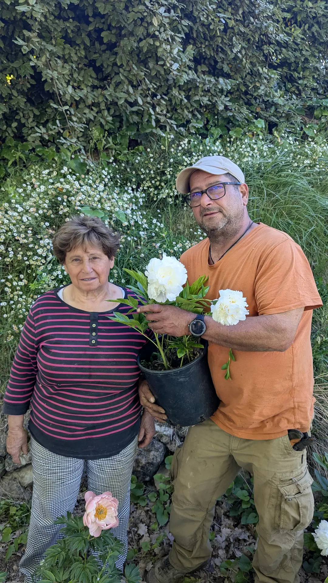 Visite de la passion - pivoines et FEUILLAGE - Chemins parfumés UNESCO