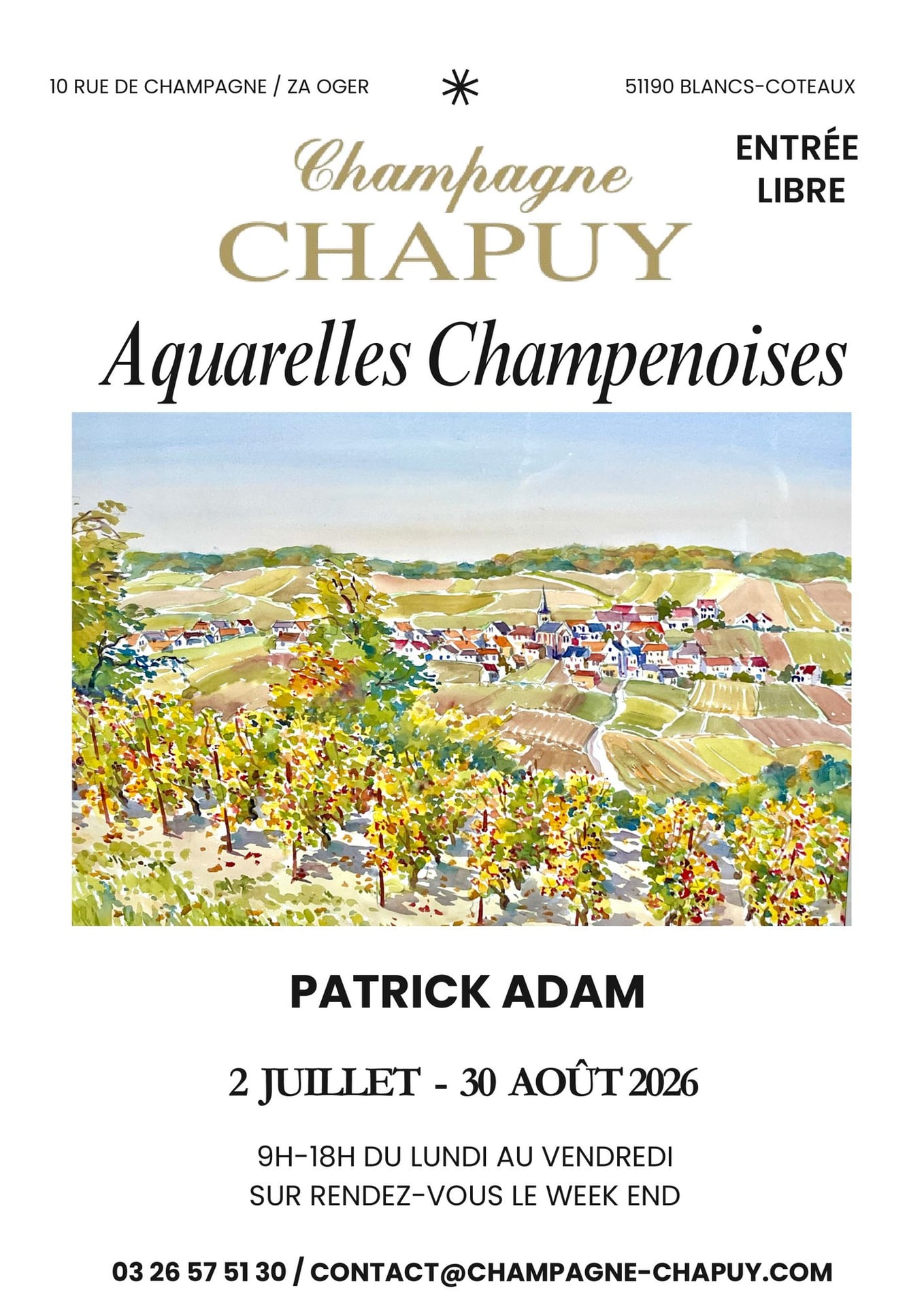 EXPOSITION "AQUARELLES CHAMPENOISES"