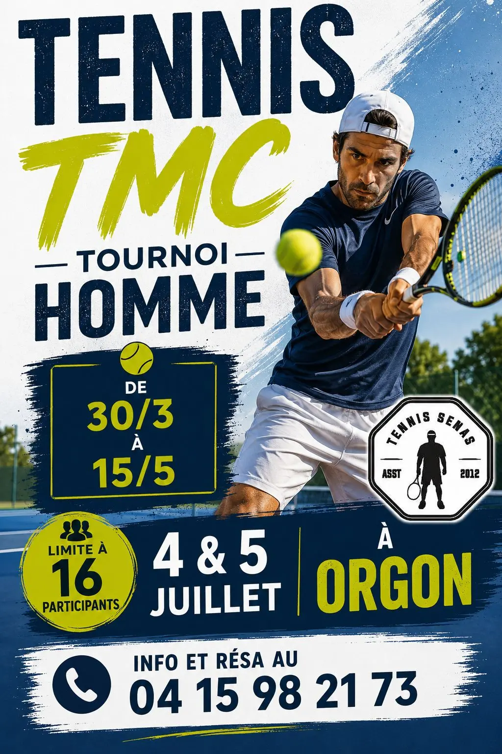 Tournoi de tennis homme