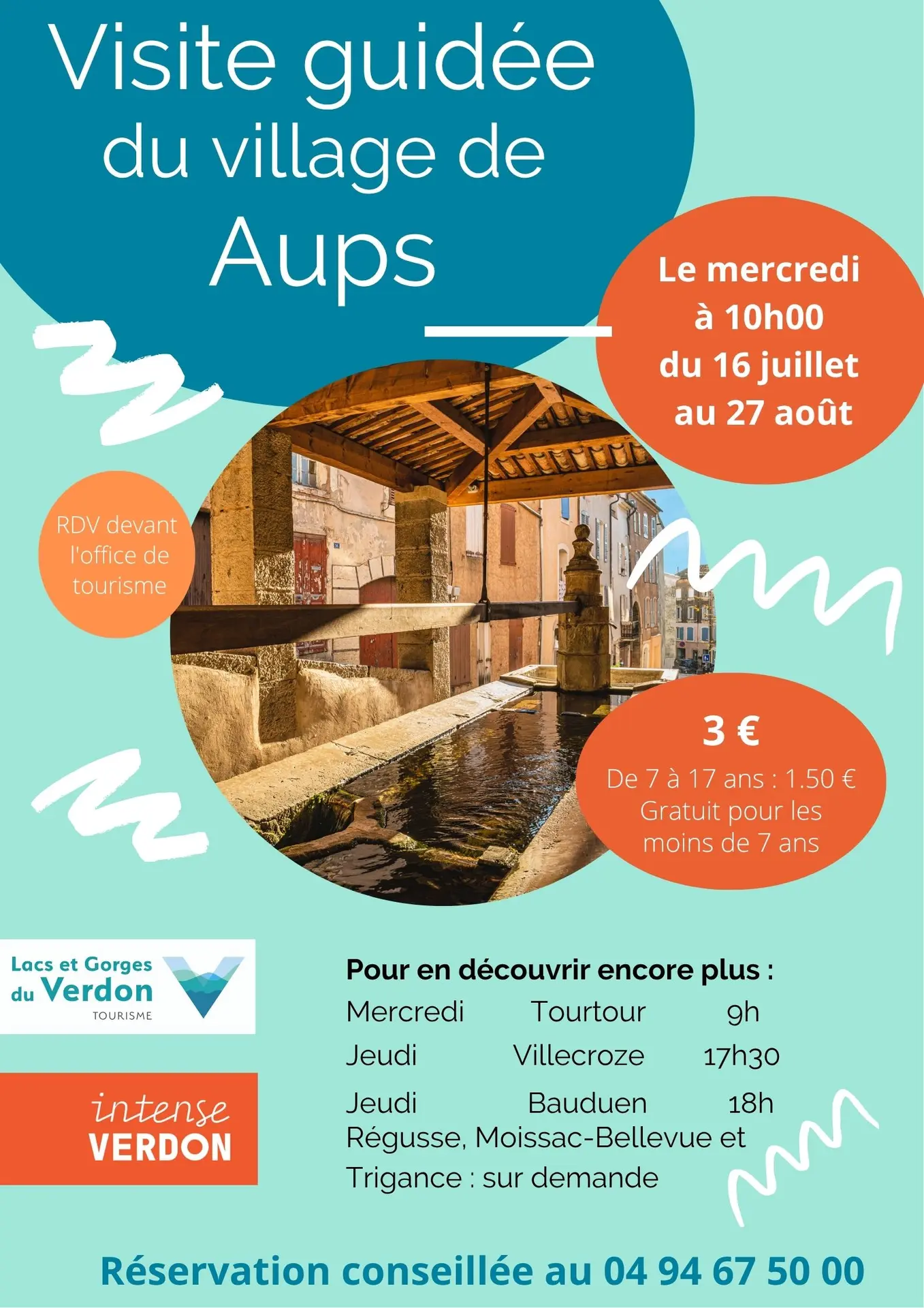 Visite guidée du village d'Aups