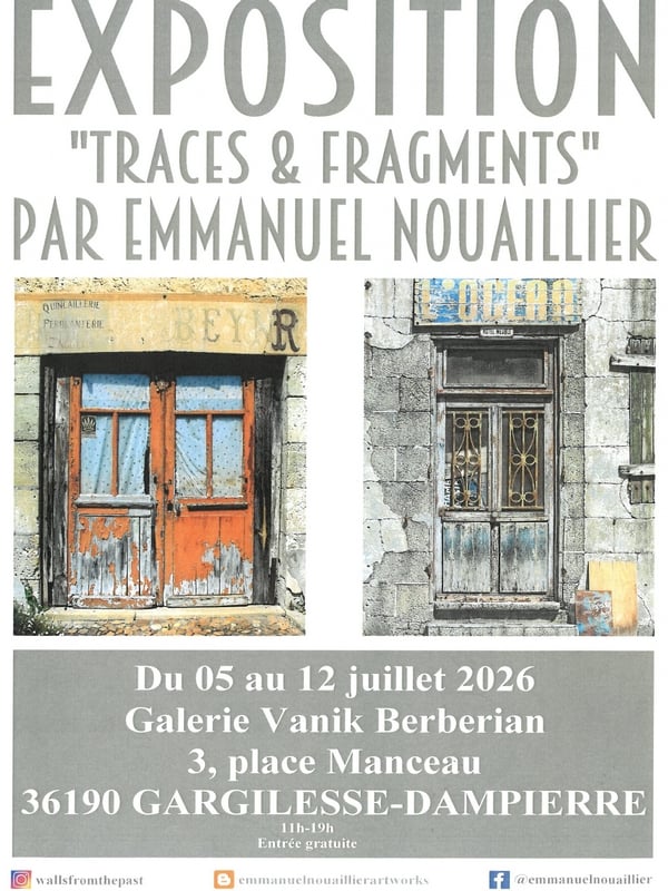 Exposition E. Nouallier "Traces & Fragments"