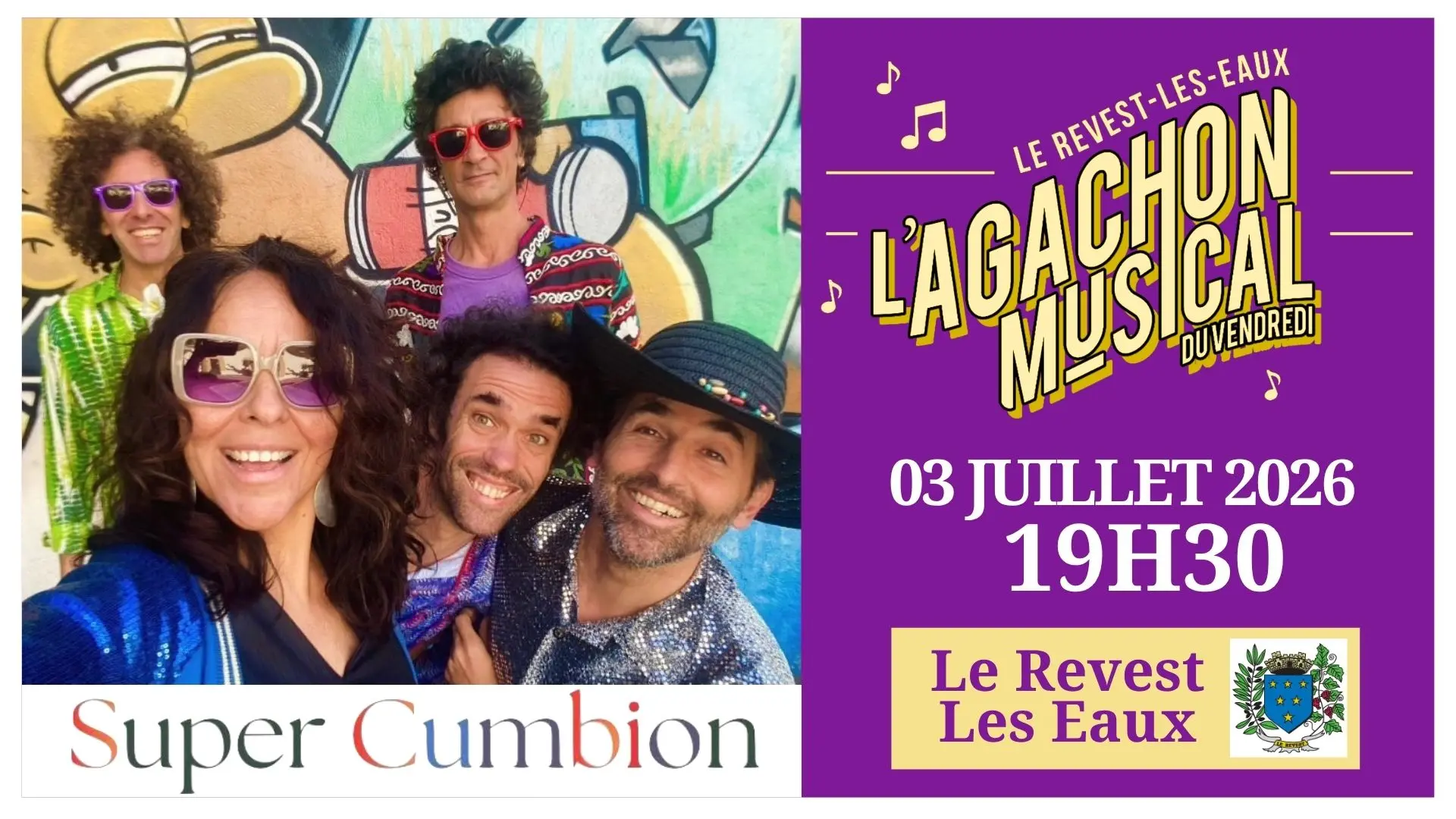 Concert - Super Cumbion - L'Agachon musical du vendredi