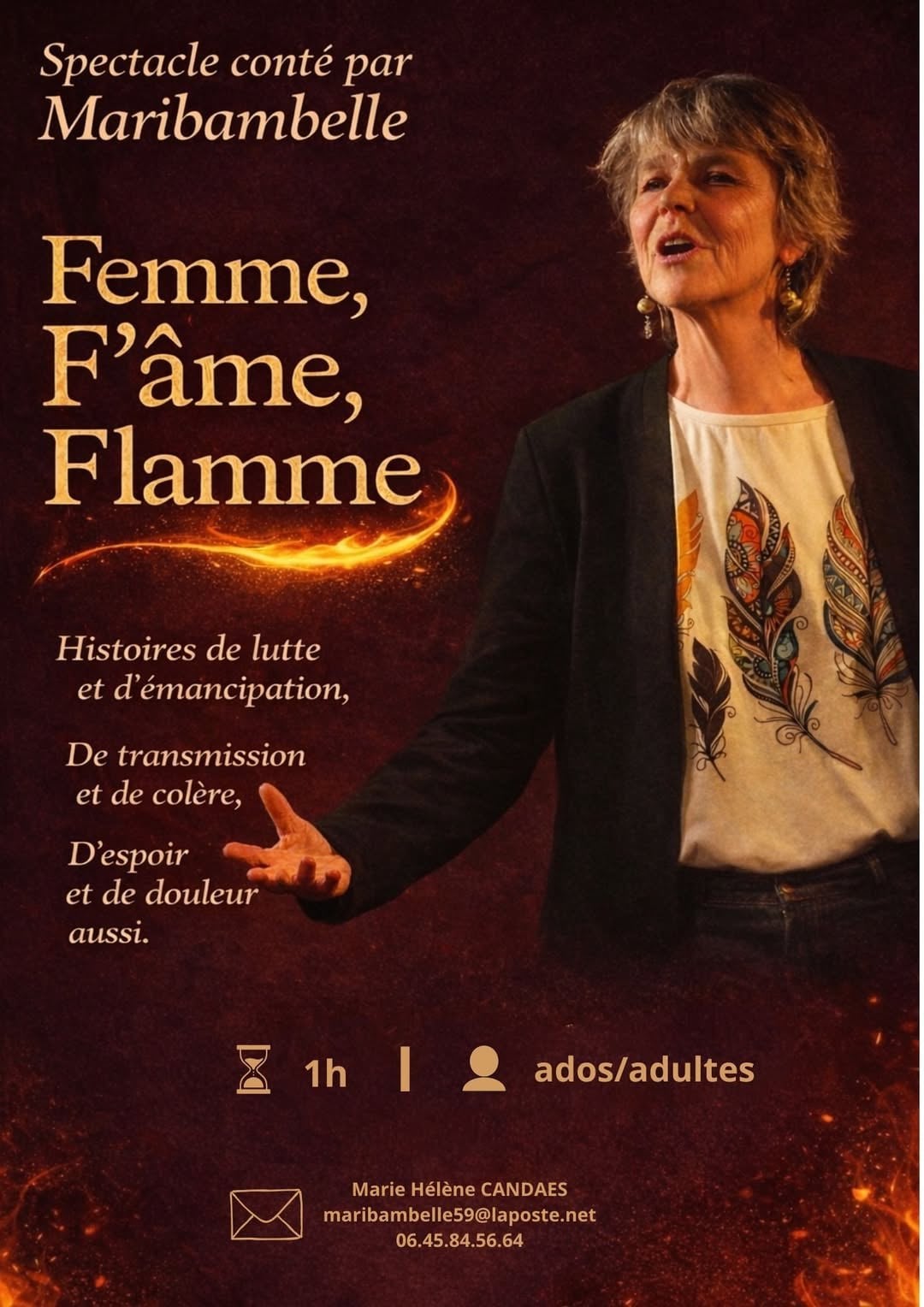 Femme, Fl'âme, Flamme Maribambelle