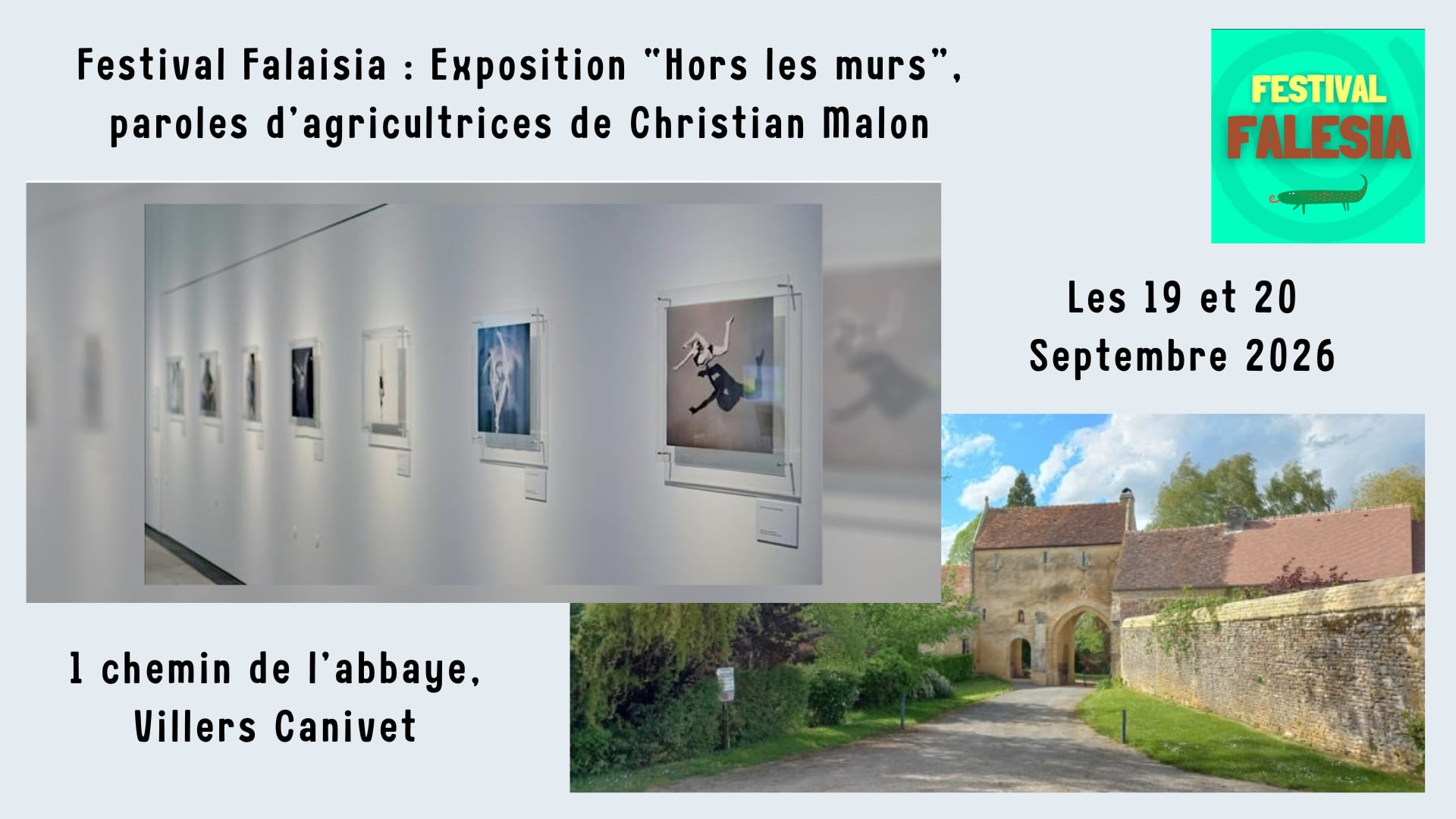 À l'occasion du Festival Falaisia : exposition "Hors les murs", parole d'agricultrice