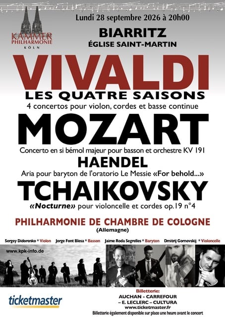 Concert Chambre Philarmonique Cologne