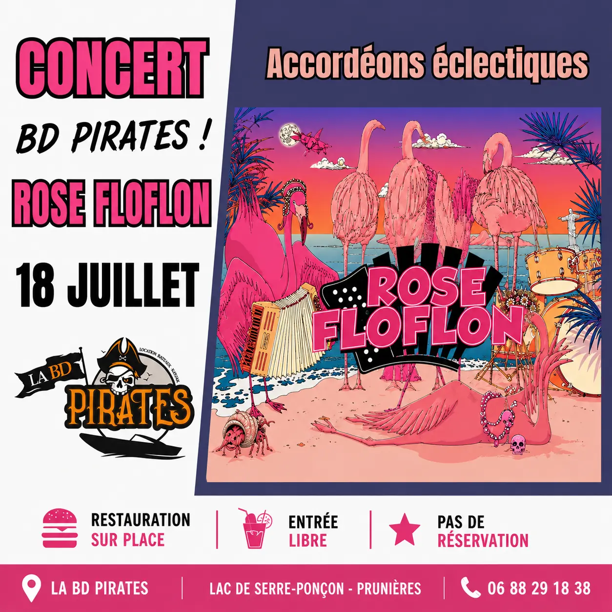 Concert Bd pirates rose flonflon