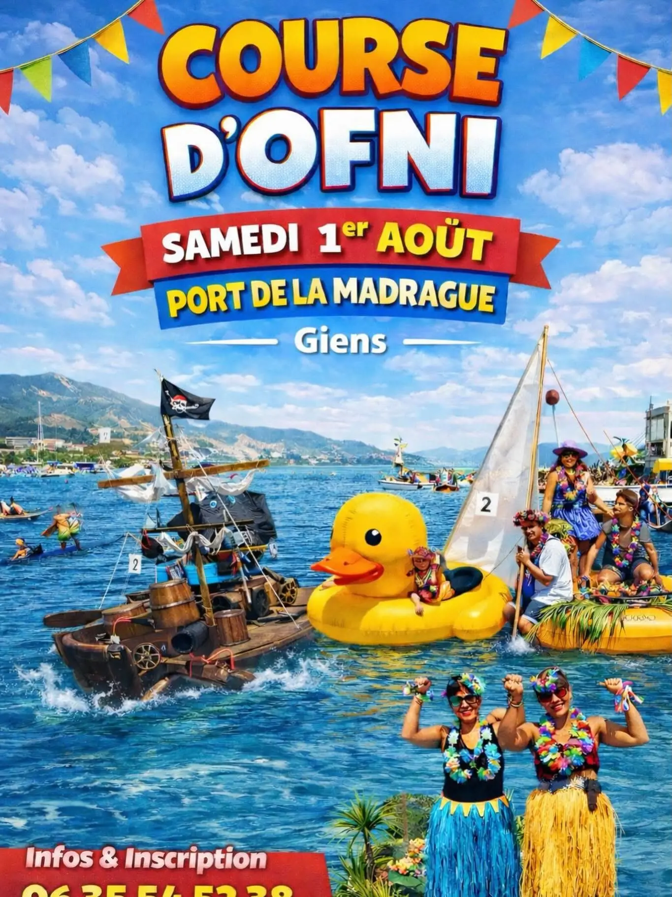 Course d'ofni au port de la Madrague à Giens