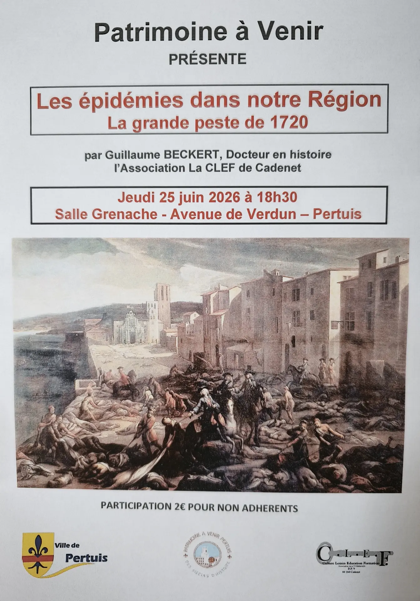 Les épidémies dans notre région
