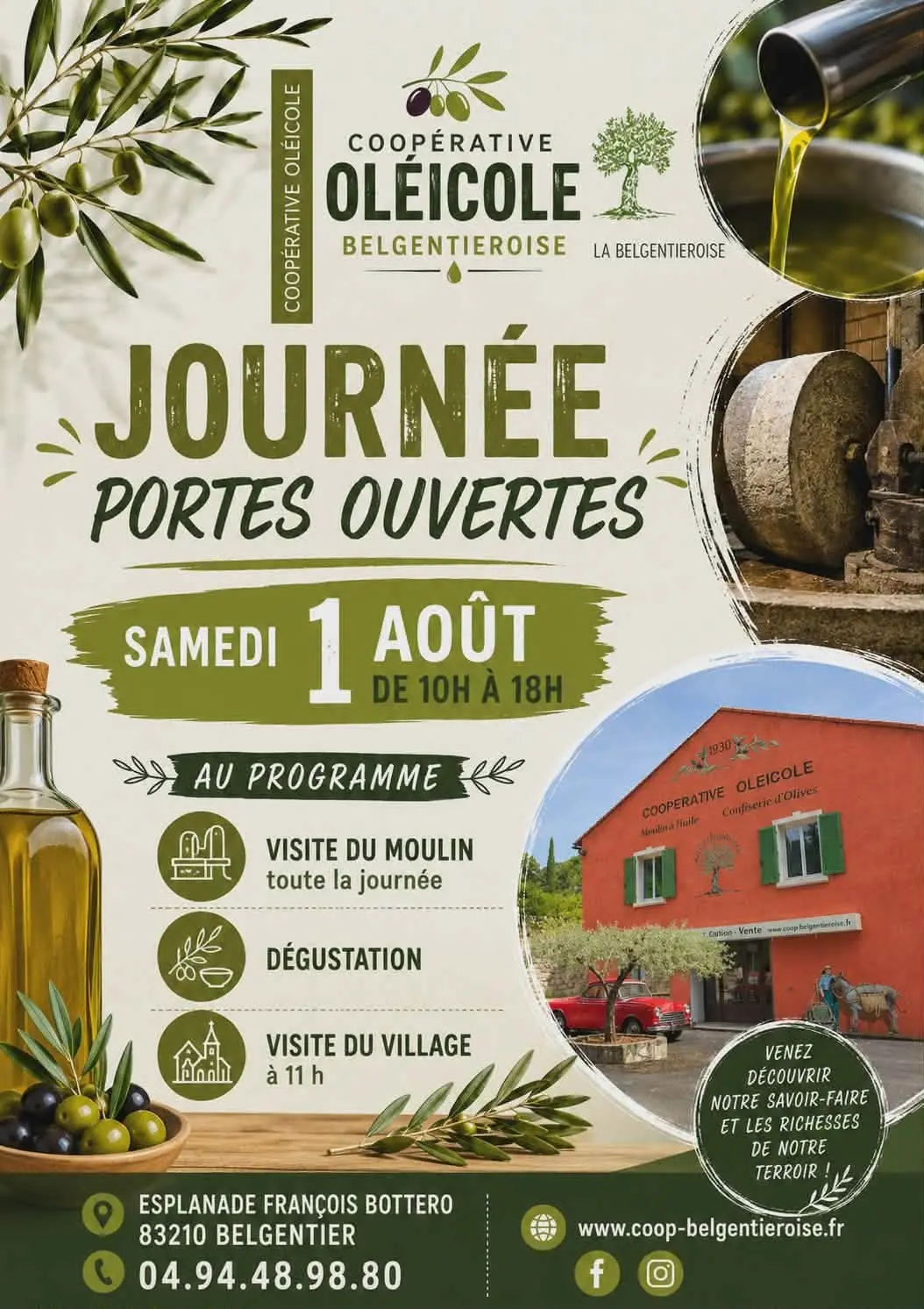 Journée portes ouvertes à la Coopérative oléicole