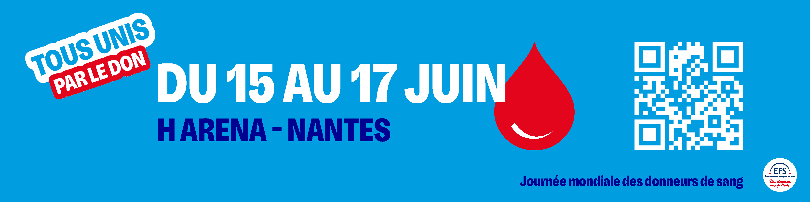 COLLECTE DE SANG à Nantes - Journée Mondiale des Donneurs de Sang