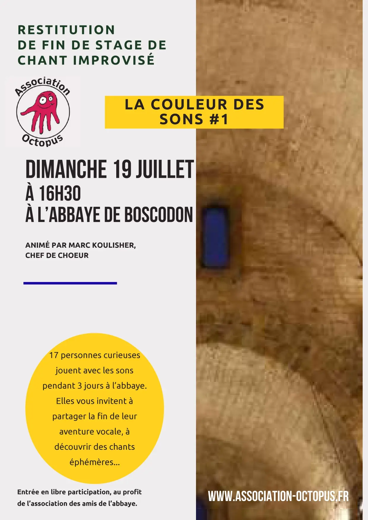 Restitution publique de fin de stage de chant "Les couleurs des sons" #1