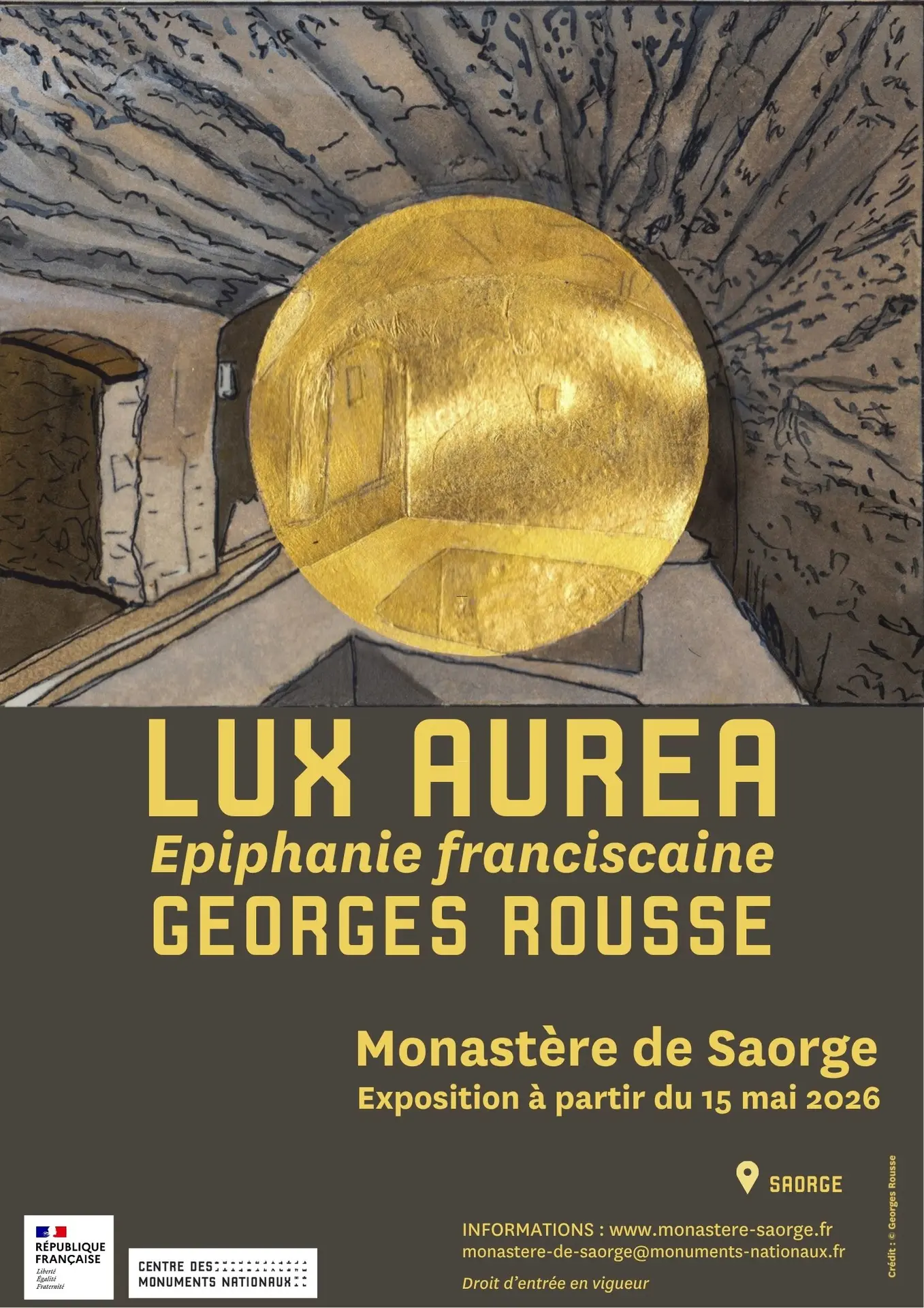 Exposition "Lux Aurea - Epiphanie franciscaine" par Georges Rousse