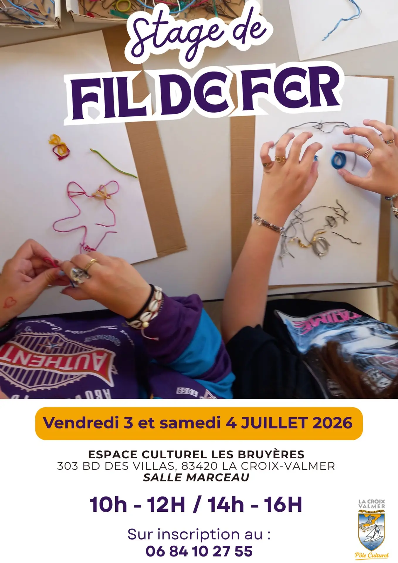 Stage de fil de fer avec Pauline Baste Morand