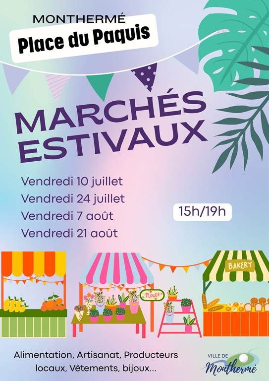 Marchés estivaux à Monthermé