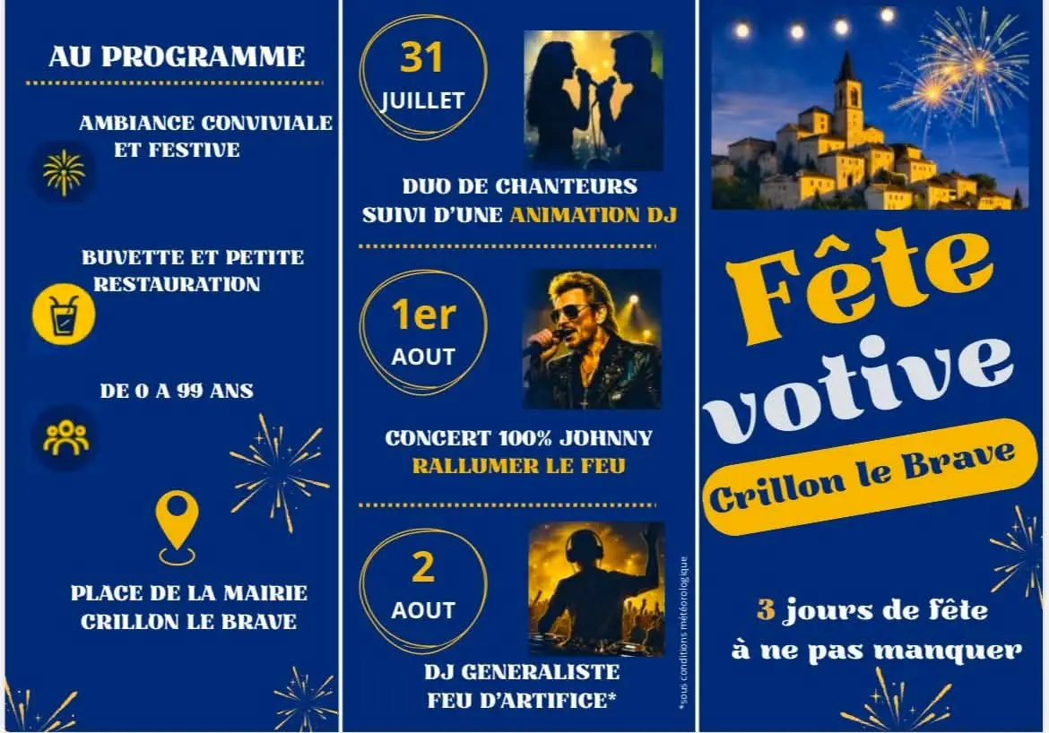 Fête votive de Crillon-le-Brave