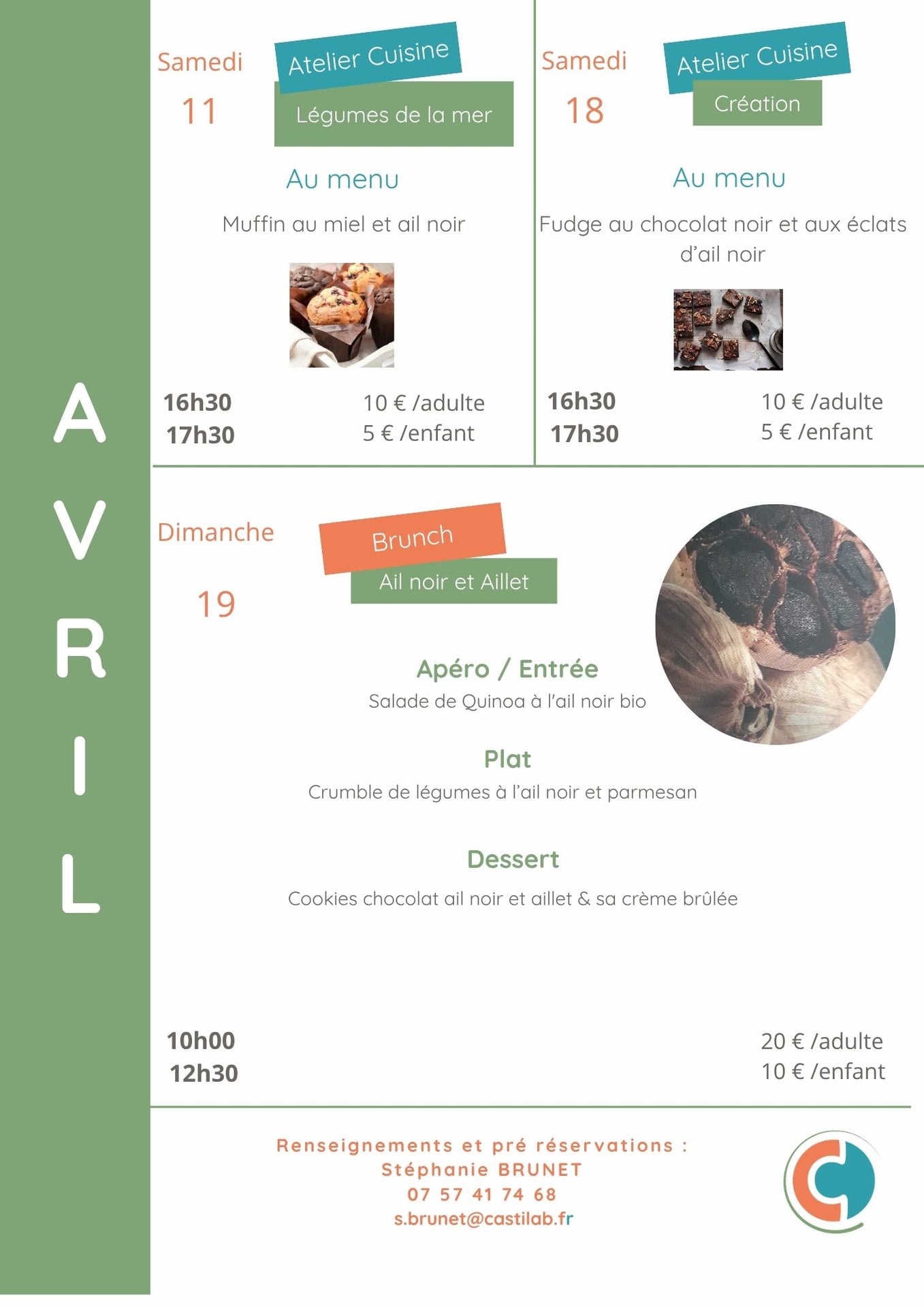 Ateliers culinaires Bio d'Ici Avril