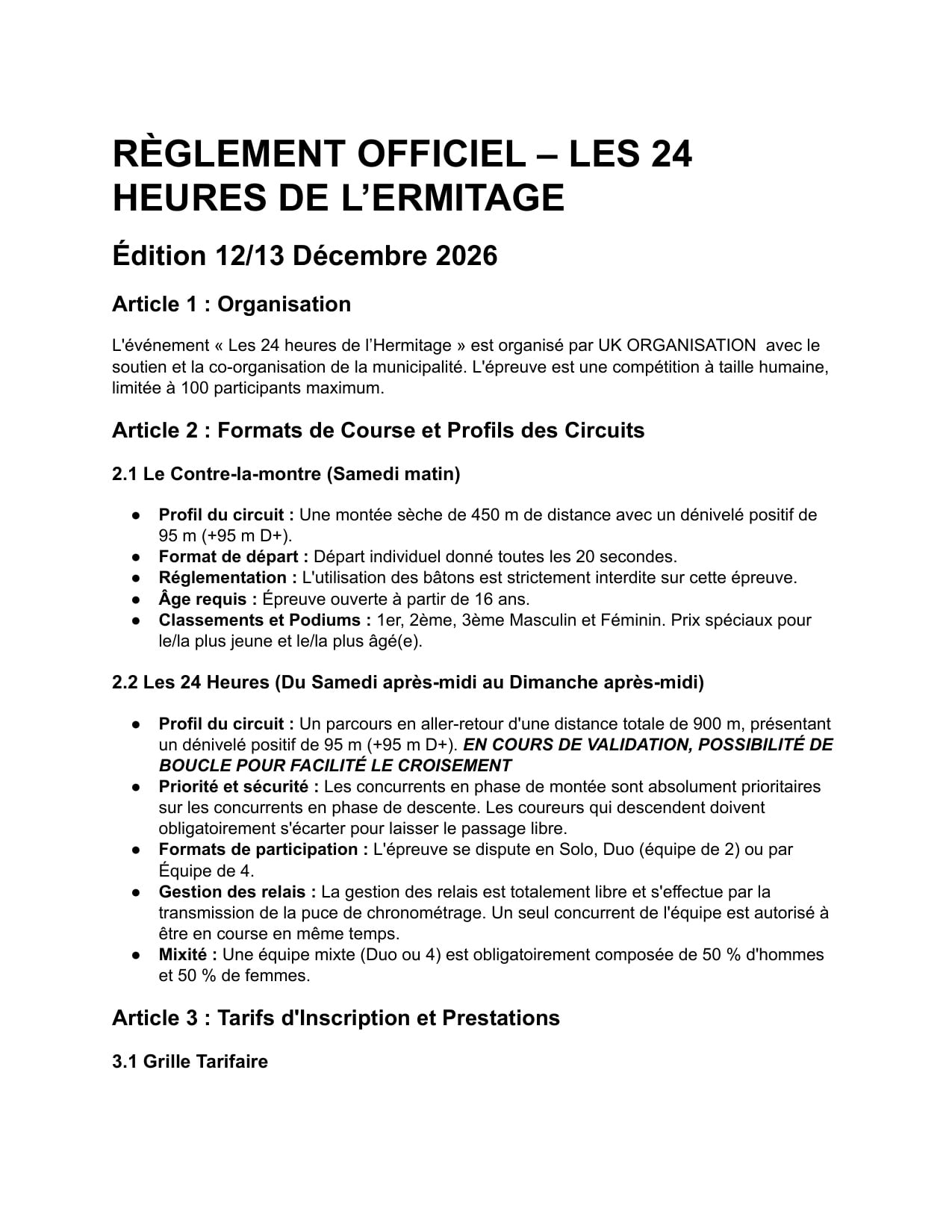 Les 24 heures de l'ermitage