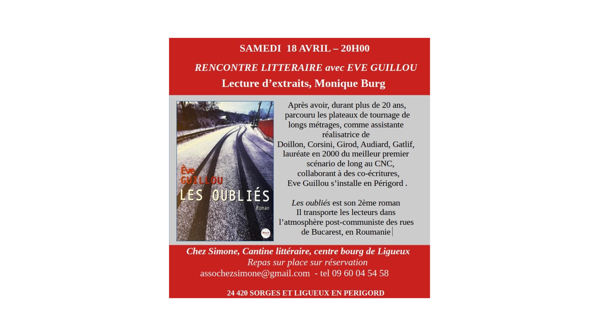 Rencontre littéraire avec Eve Guillou