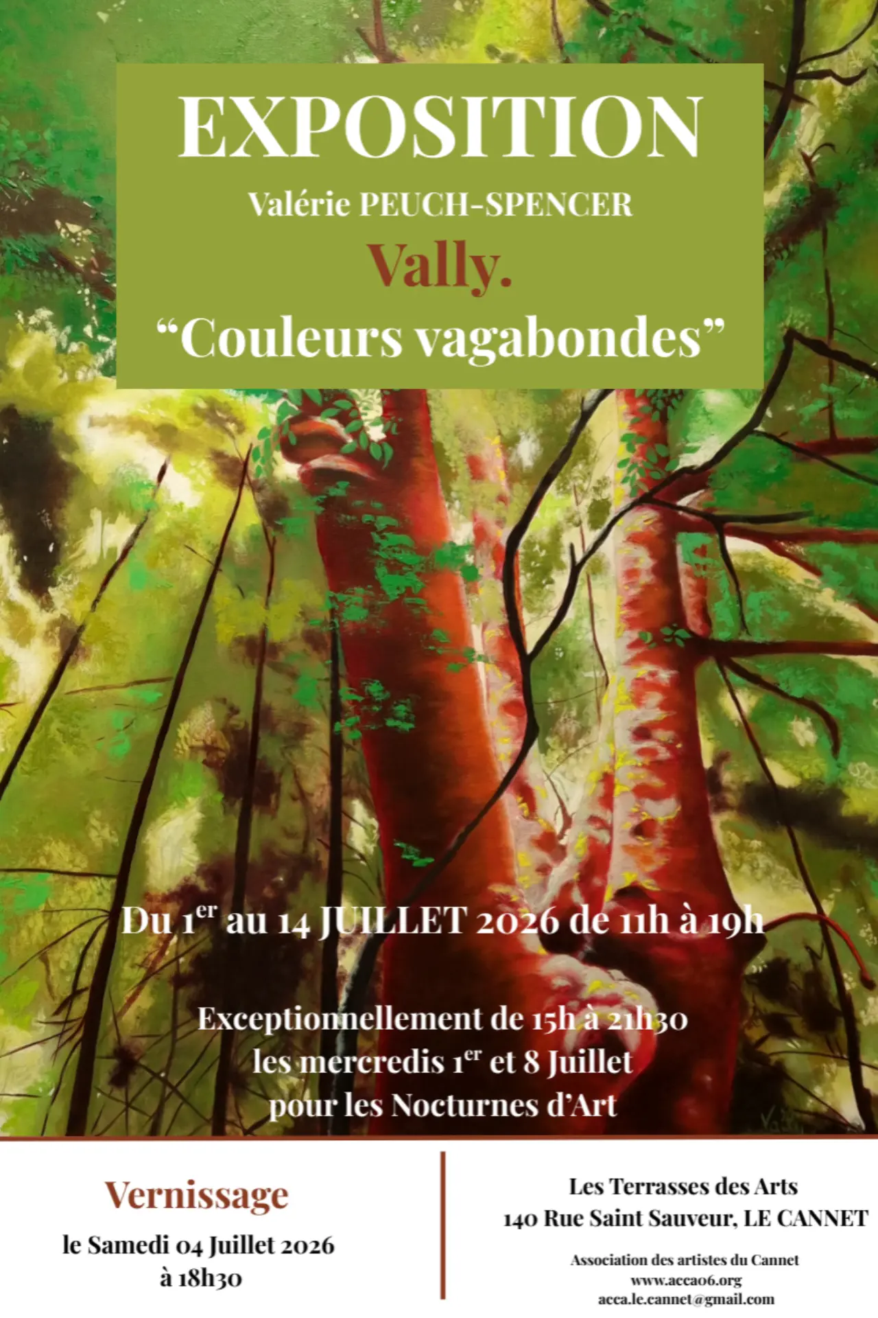 "Couleurs vagabondes" exposition de Valérie Peuch-Spencer - ACCA