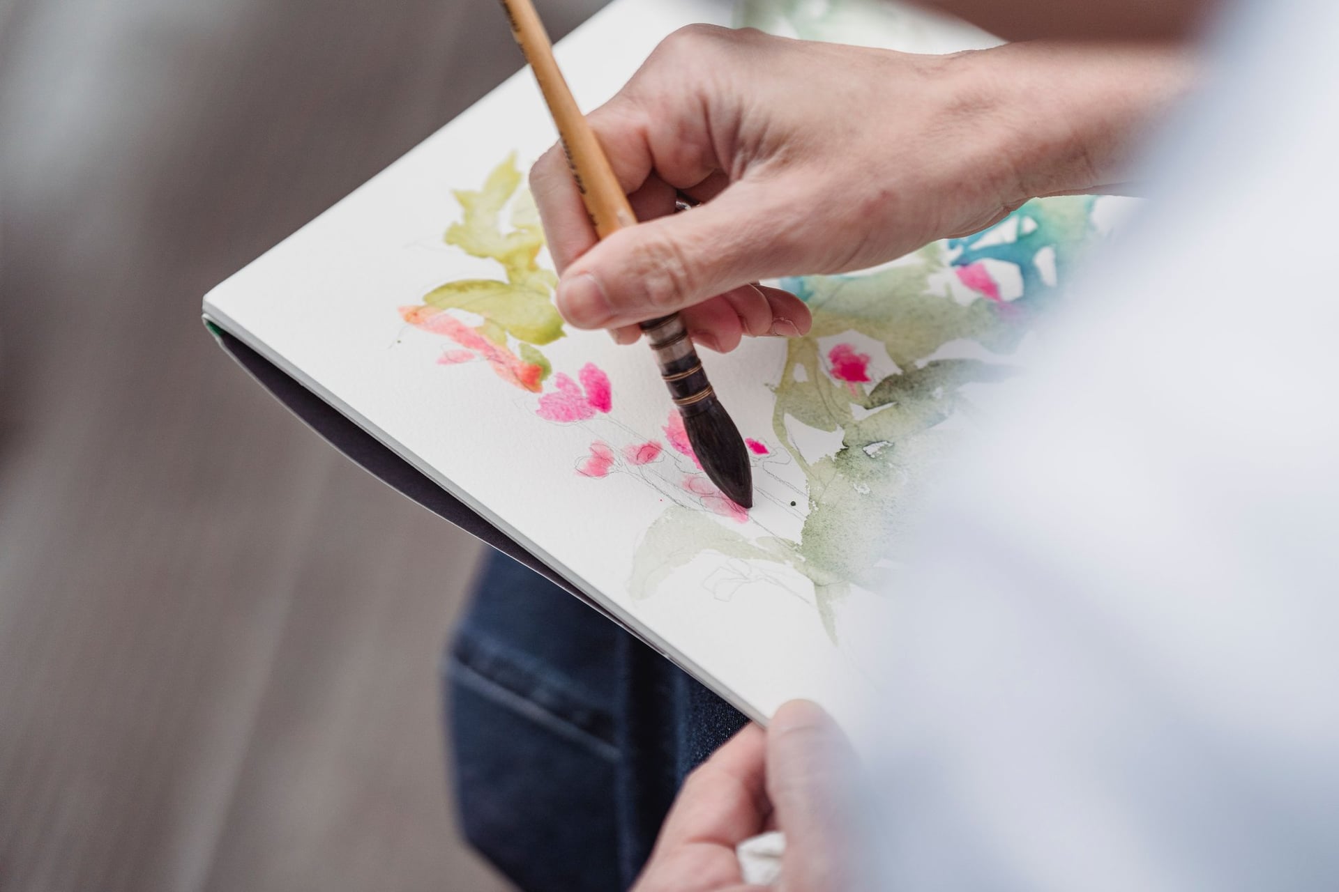 Atelier d'aquarelle par Isabelle Beccia