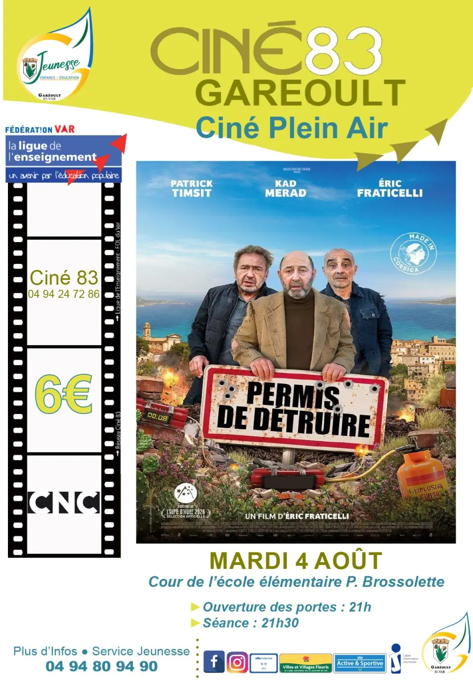 Ciné plein air : Permis de détruire