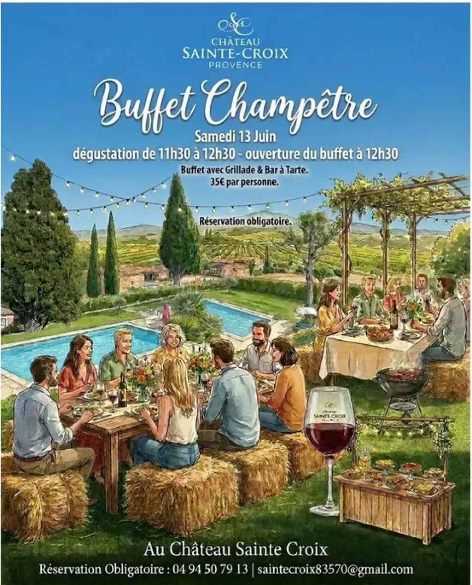 Repas: Buffet champêtre et dégustation du nouveau millésime