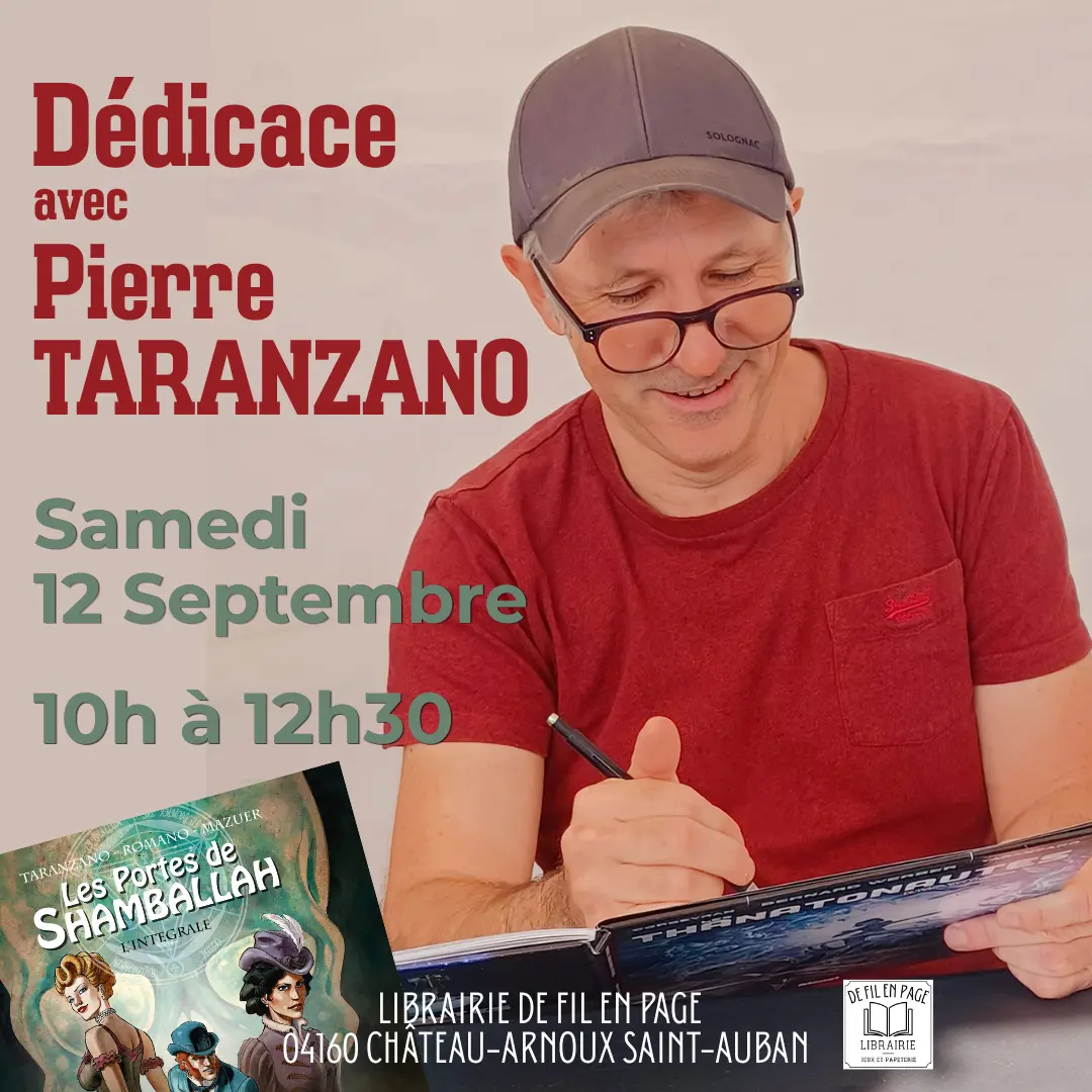 Dédicace avec Pierre Taranzano  à Château-Arnoux