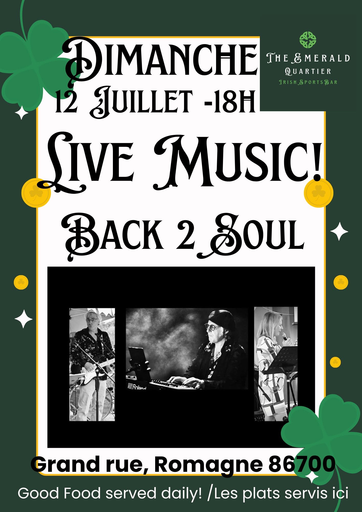 Live Music : Back 2 Soul