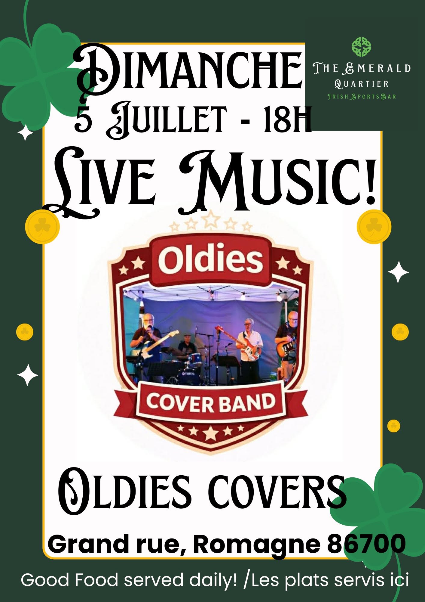 Live Music : Oldies Covers