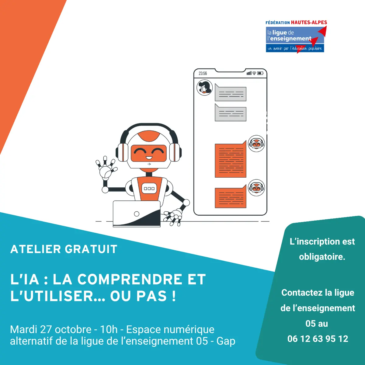 Atelier numérique : l'IA, la comprendre et l'utiliser... ou pas !