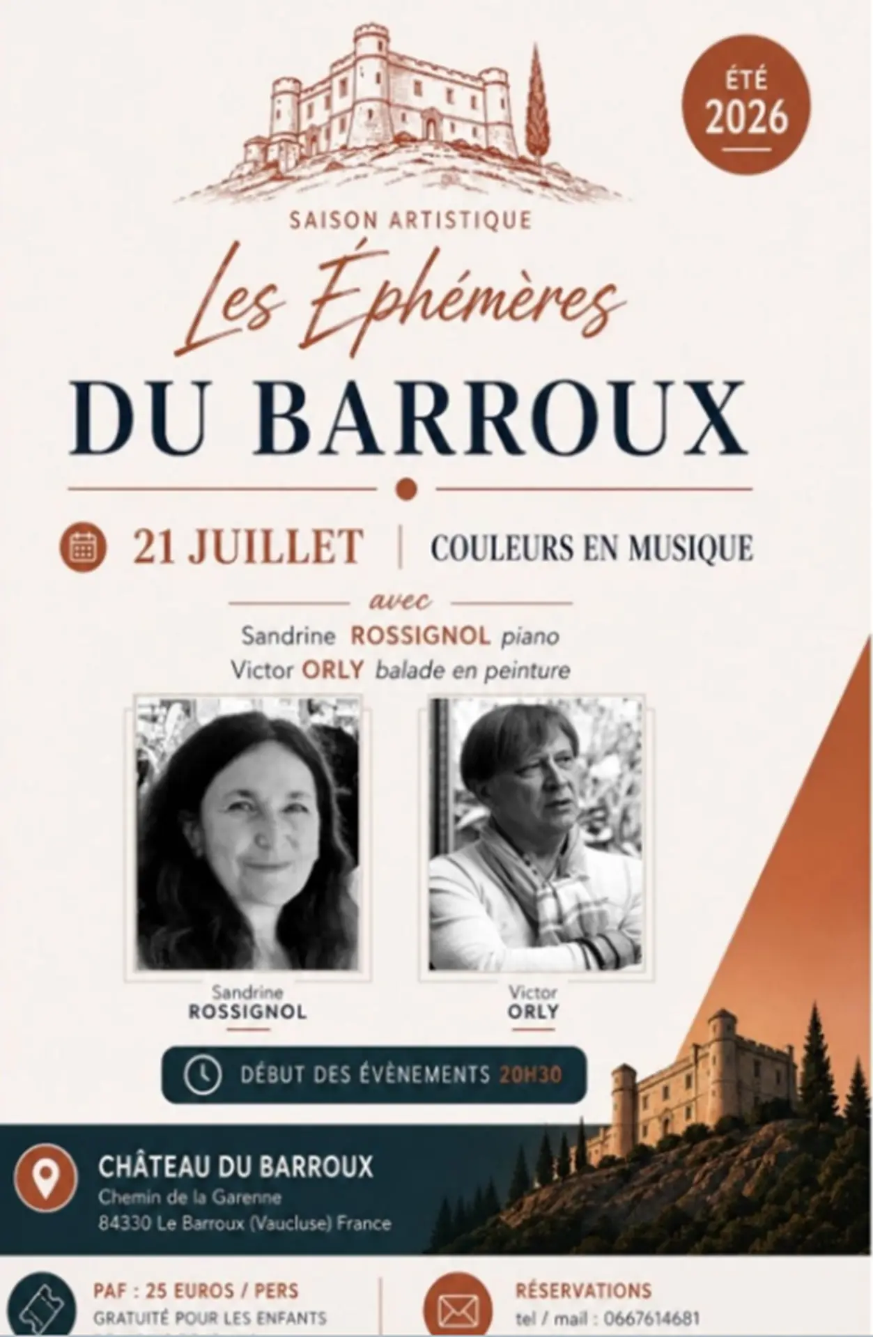Les éphémères du Barroux : Couleurs en musique