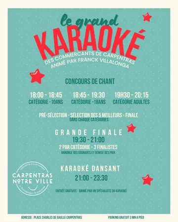 Le grand karaoké - concours de chant des commerçants