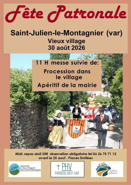 Fête patronale : procession et repas