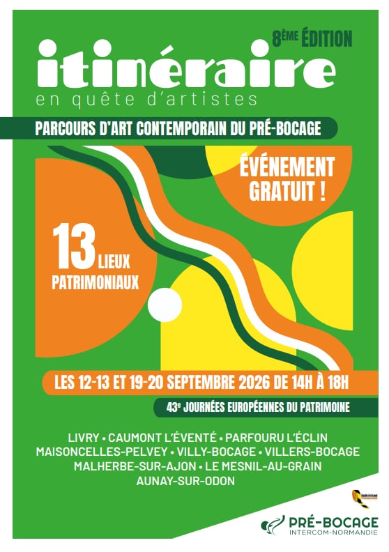 Exposition de Jacques Clémentine pour Itinéraire en quête d'artiste à Aunay-sur-Odon