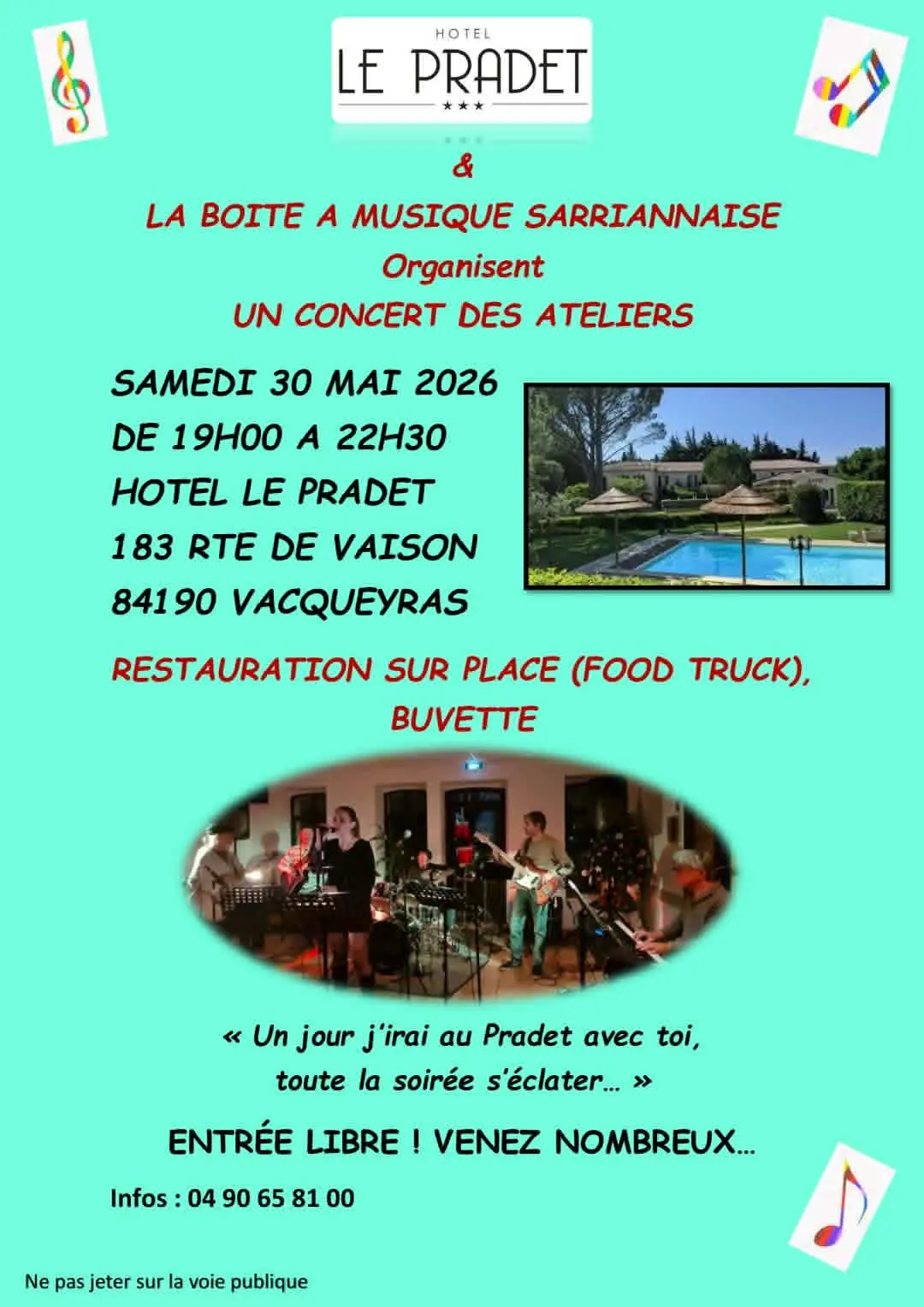 Soirée concert à l'Hôtel le Pradet