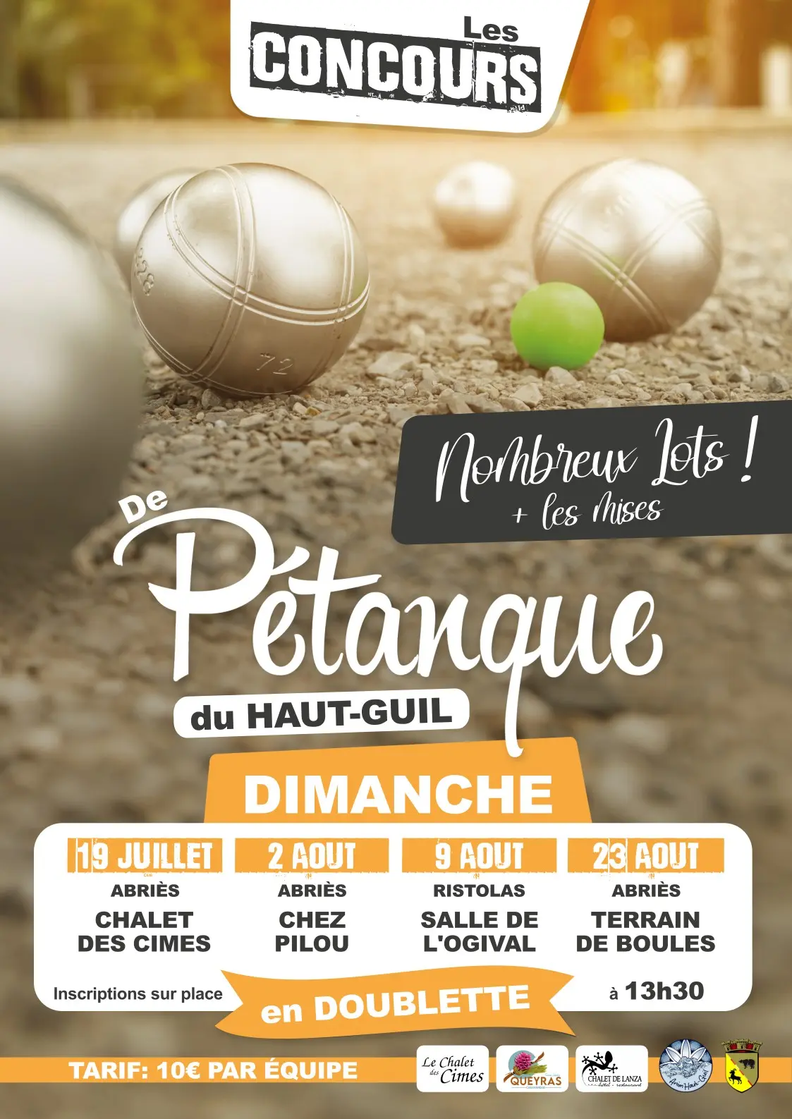 Les concours de pétanque du Haut-Guil - à Ristolas
