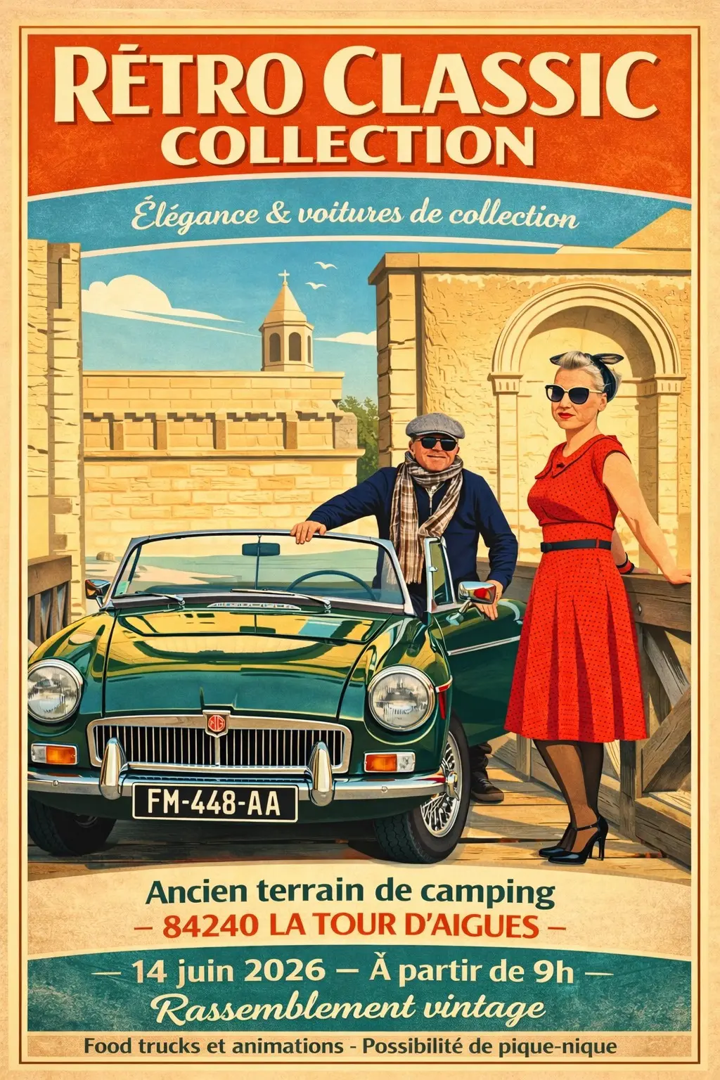 Rétro Classic Collection et Fête Champêtre à La Tour d 'Aigues