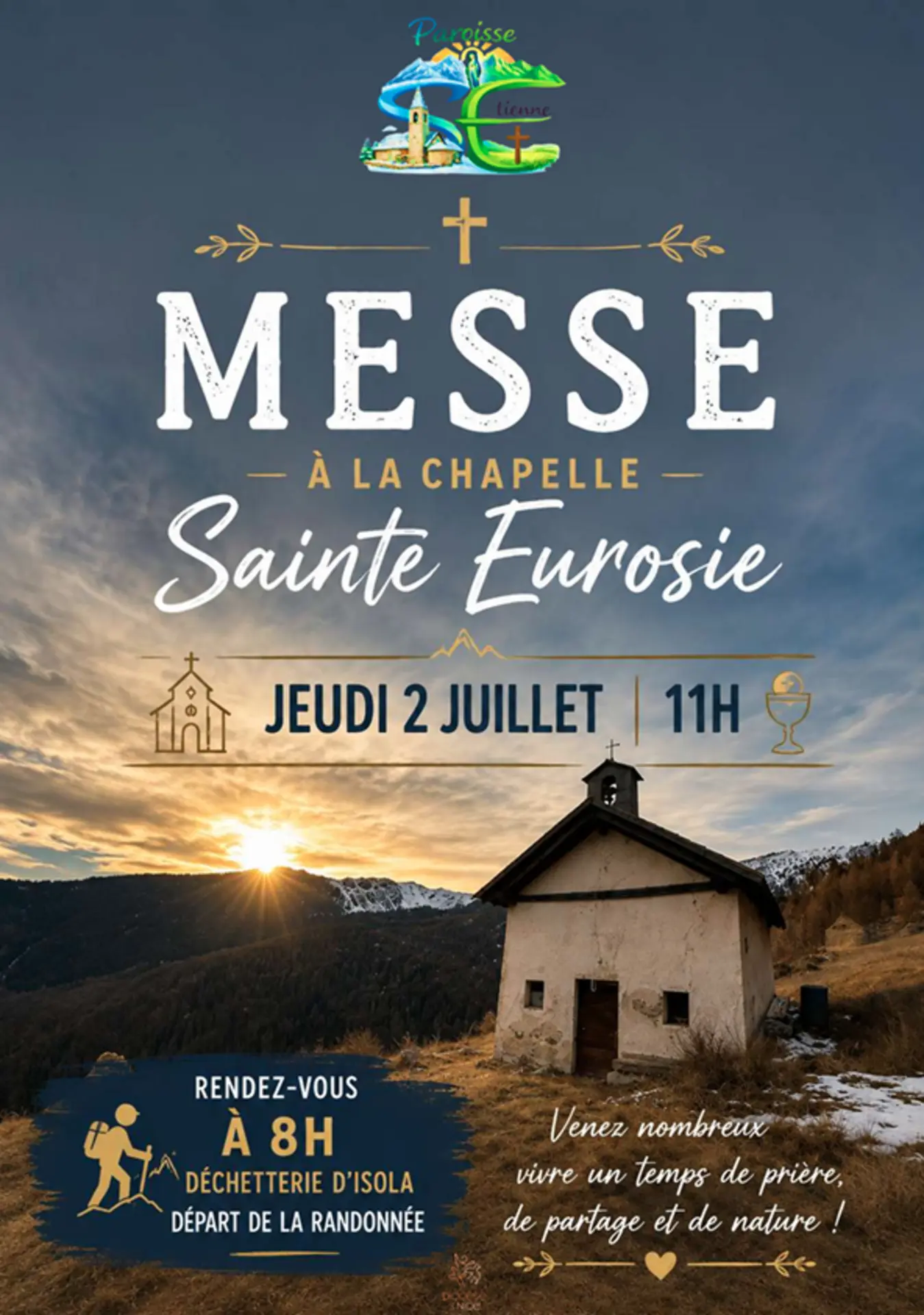 Randonnée et Messe Chapelle Ste Eurosie