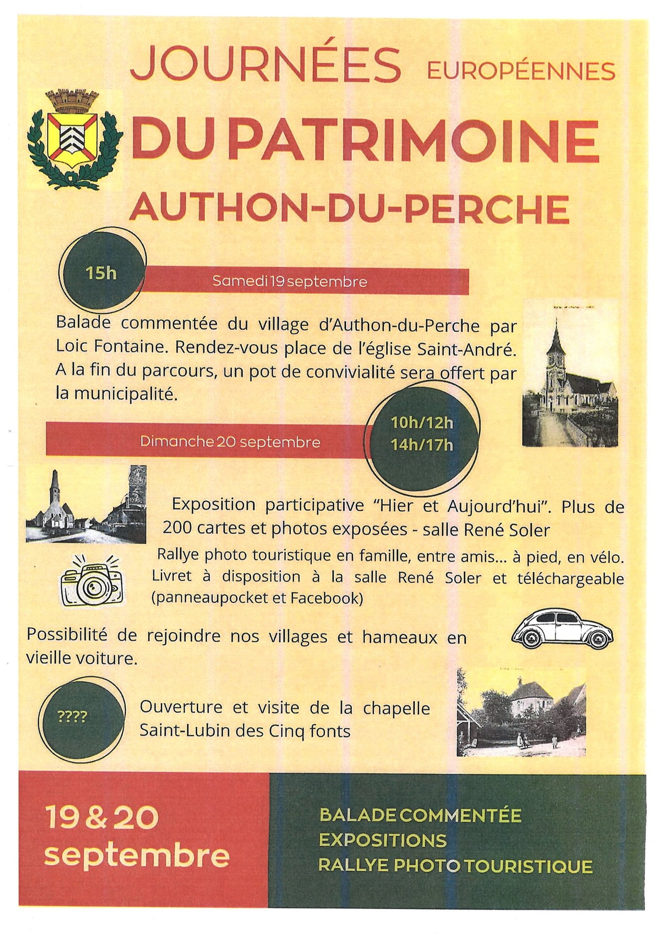 Journées Européennes du Patrimoine à Authon du Perche