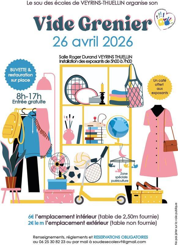 Vide grenier du sou des écoles de veyrins