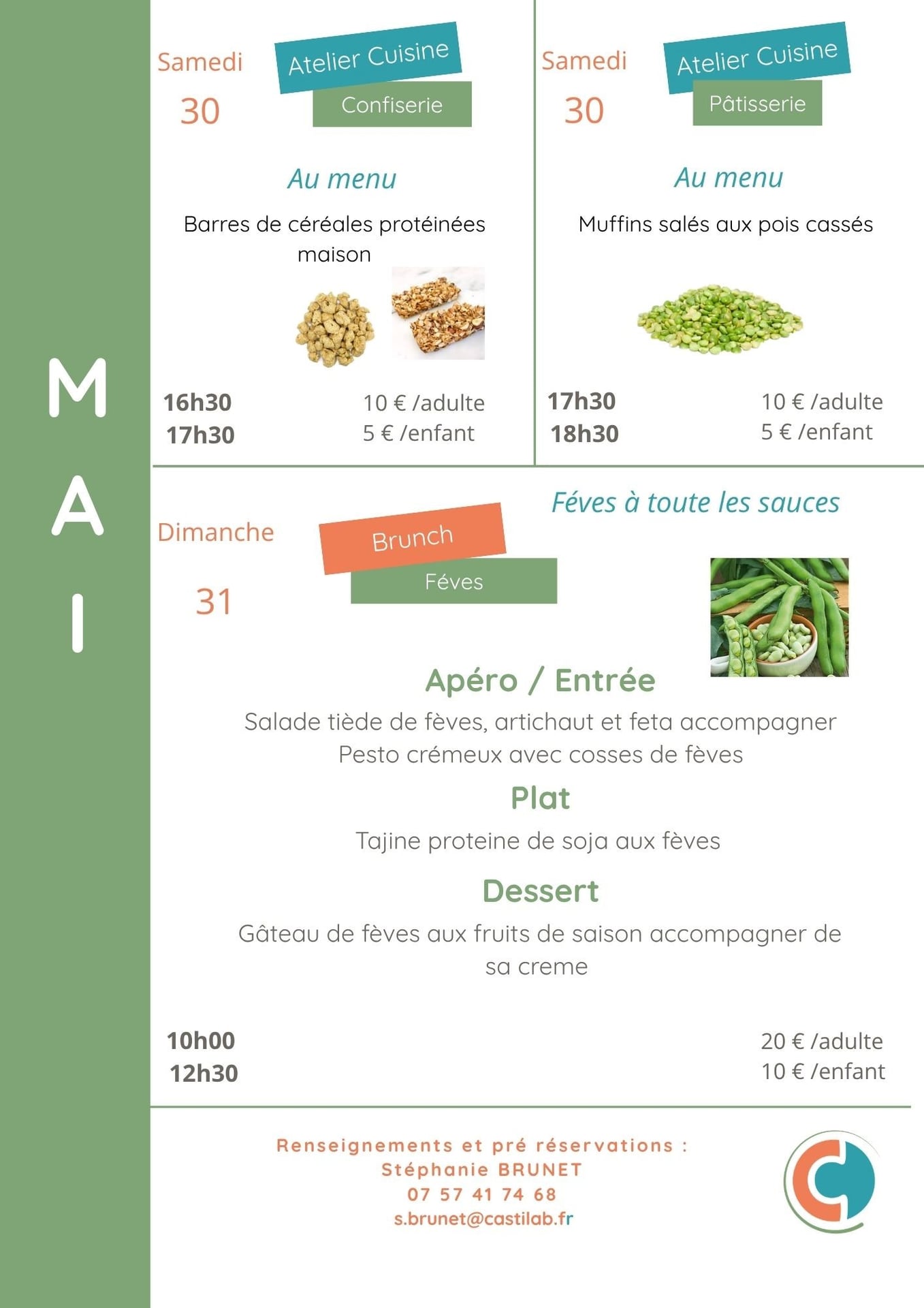 Ateliers culinaires Bio d'Ici