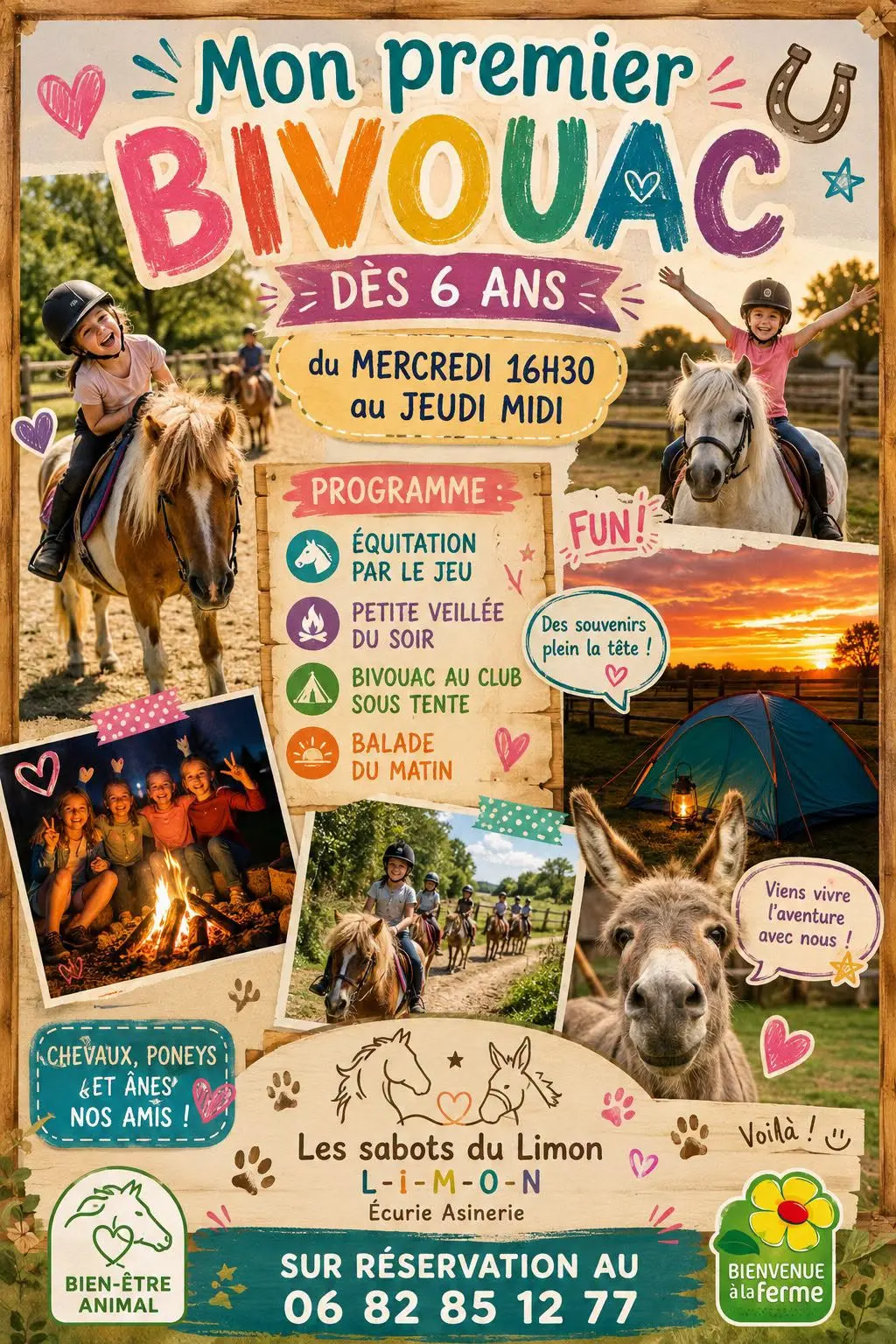 Mon premier bivouac - Les sabots du limon