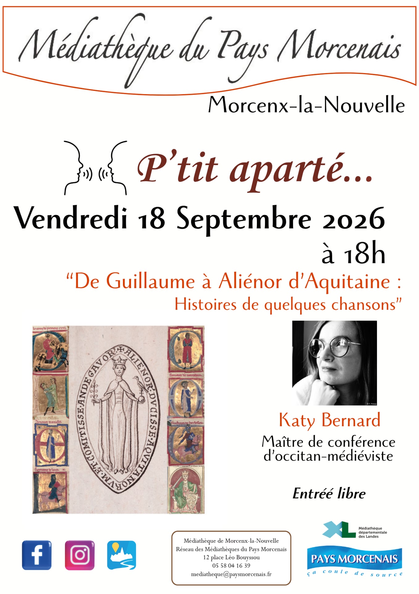 P'tit aparté... "De Guillaume à Aliénor d'Aquitaine"