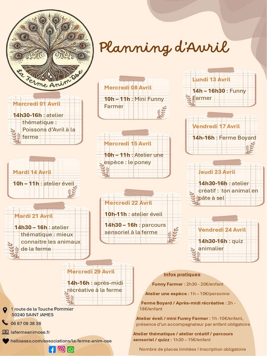 Ateliers pédagogiques à la ferme